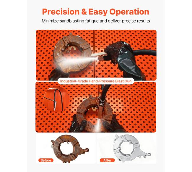 Smėliavimo spinta su slėginiu baku ir ratukais3