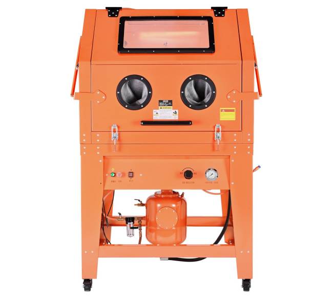 Smėliavimo spinta su slėginiu baku ir ratukais8