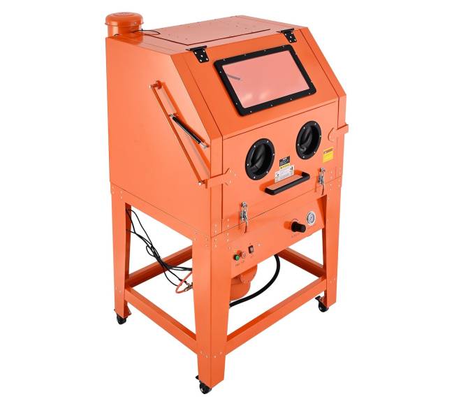 Smėliavimo spinta su slėginiu baku ir ratukais9