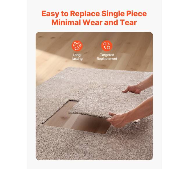 Šviesiai rudos kiliminės plytelės 457 mm, 10 vnt.5