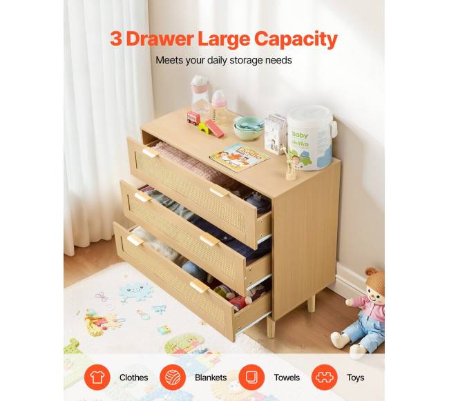 3 stalčių ratanų komoda1