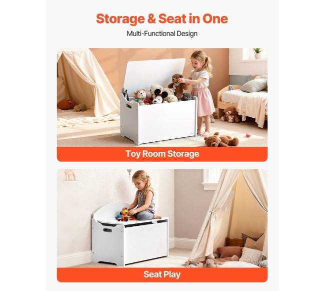 Balta vaikų daiktadėžė su atlošu2