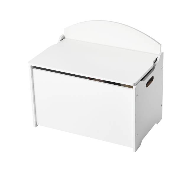 Balta vaikų daiktadėžė su atlošu8