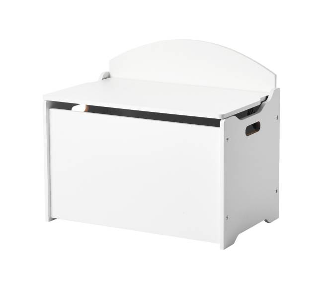 Balta vaikų daiktadėžė su atlošu9