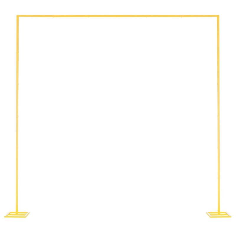 Kvadratinė auksinė metalinė arka dekoracijoms0