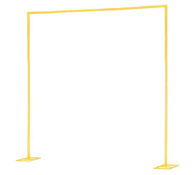 Kvadratinė auksinė metalinė arka dekoracijoms10