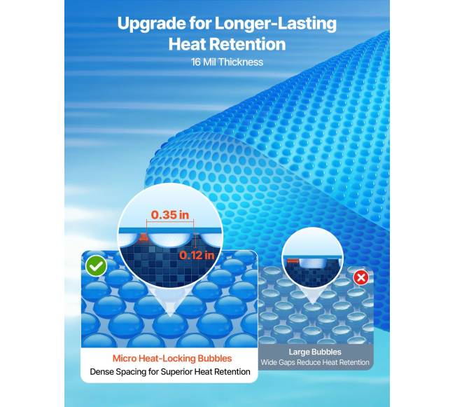 Apvalus saulės baseino dangtis 5.49 m2