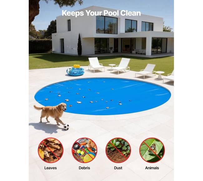 Apvalus saulės baseino dangtis 5.49 m5