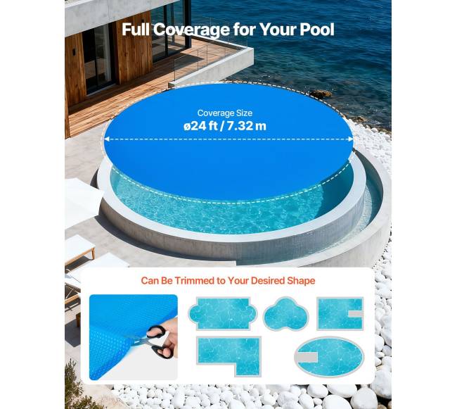 Apvalus baseino dangtis 7.32m, 12 mil1