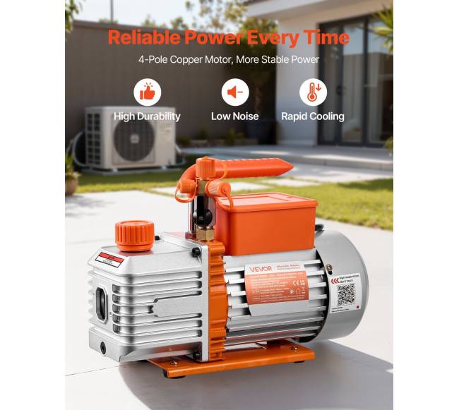 5 CFM vakuuminis siurblys dviem etapais2