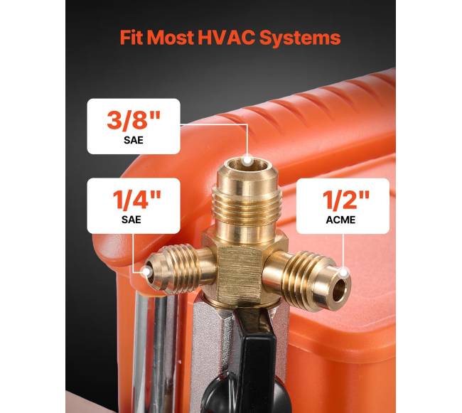 5 CFM vakuuminis siurblys dviem etapais3