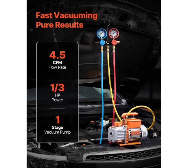AC vakuuminis siurblys ir matuoklių rinkinys1