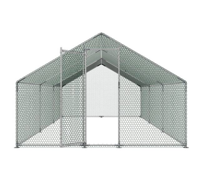 Metalinė vištidė su stogu ir apsauginiu užraktu8