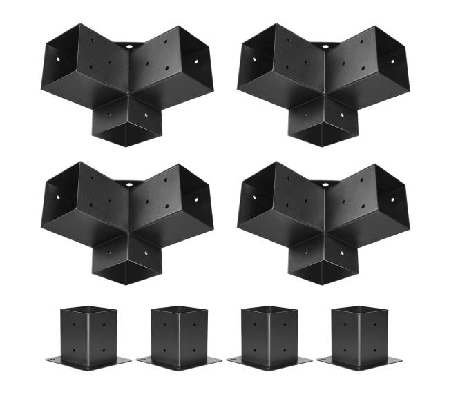 Pergolos laikiklių rinkinys 4x4, 92x92 mm0