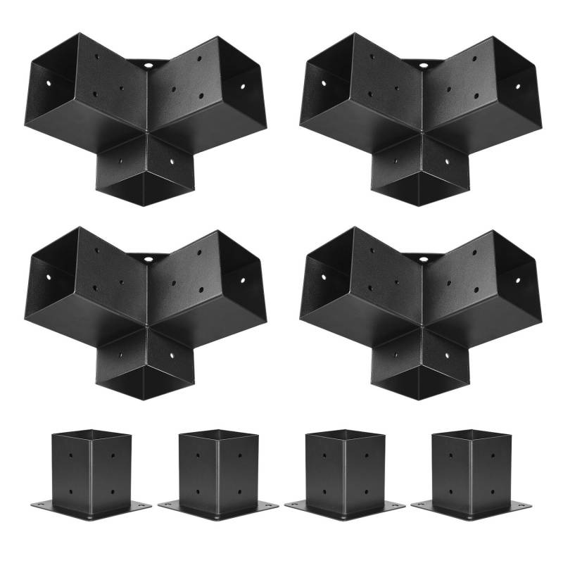 Pergolos laikiklių rinkinys 4x4, 92x92 mm0