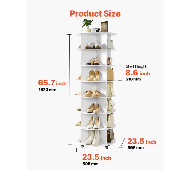 Batų lentyna su ratukais, 7 aukštų2