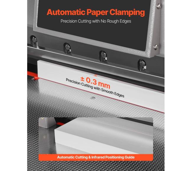 Elektrinė popieriaus pjaustyklė su infraraudonųjų spindulių funkcija3
