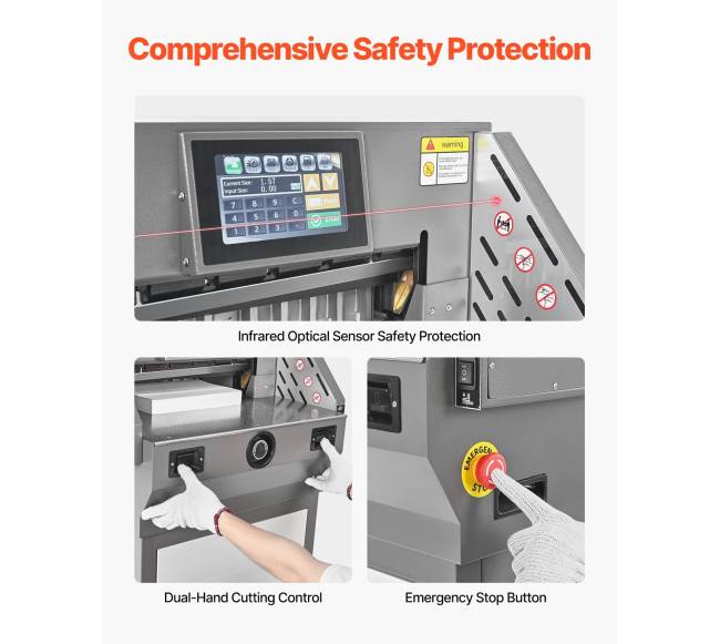 Elektrinė popieriaus pjaustyklė su infraraudonųjų spindulių funkcija4