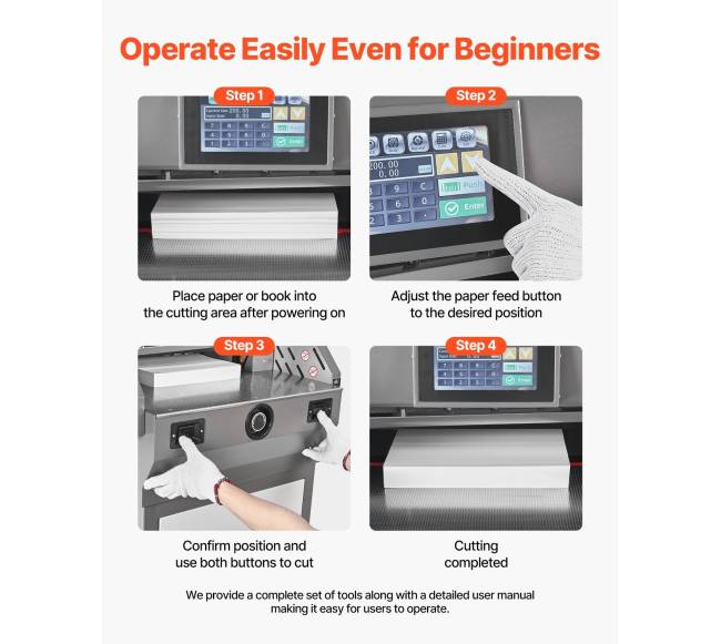 Elektrinė popieriaus pjaustyklė su infraraudonųjų spindulių funkcija5