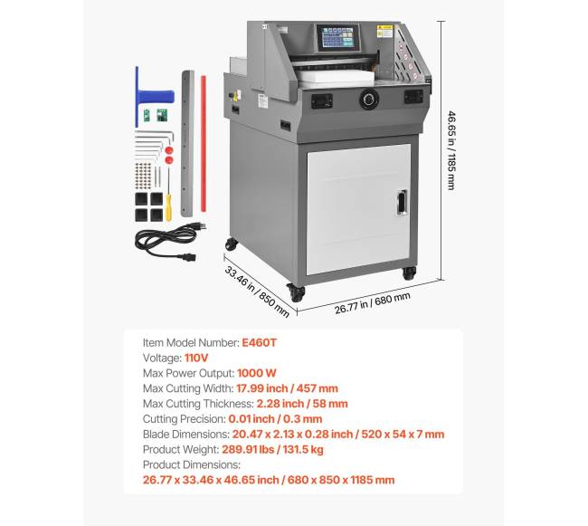 Elektrinė popieriaus pjaustyklė su infraraudonųjų spindulių funkcija6