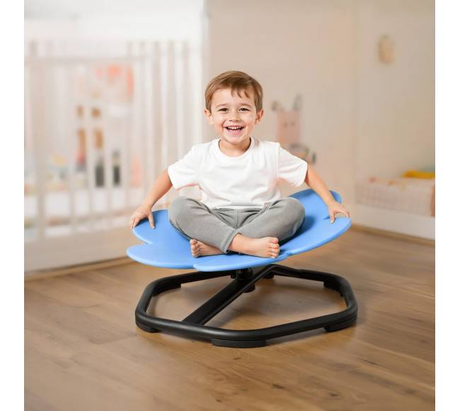 Vaikų sensorinė sukama kėdė, mėlyna7