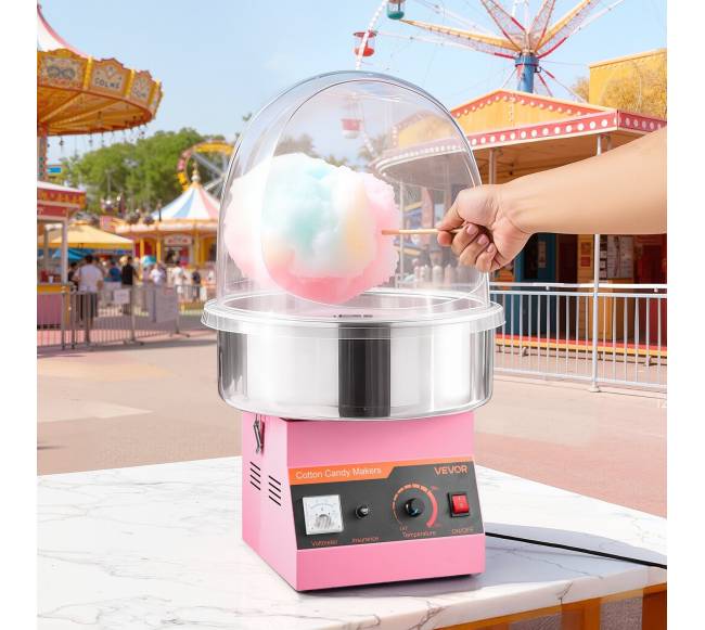 Elektrinė cukraus vatos mašina su dangčiu7