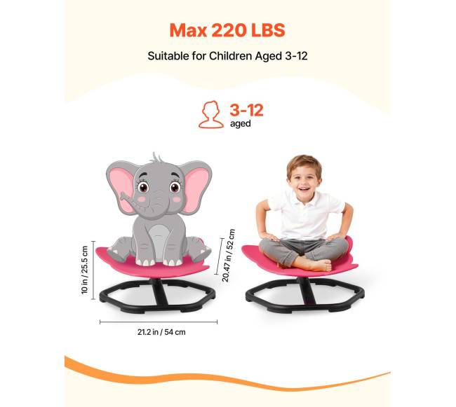 Vaikiška besisukanti kėdutė dramblys1