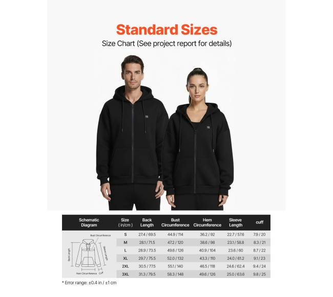 Šildoma unisex striukė su įkraunamu maitinimo bloku6