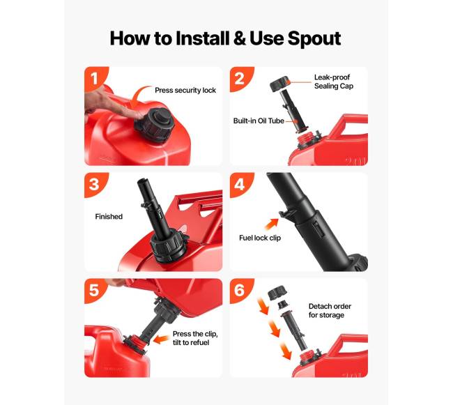 Metalinis degalų bakas, 20 l su snapu5