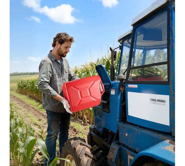 Metalinis degalų bakas, 20 l su snapu7