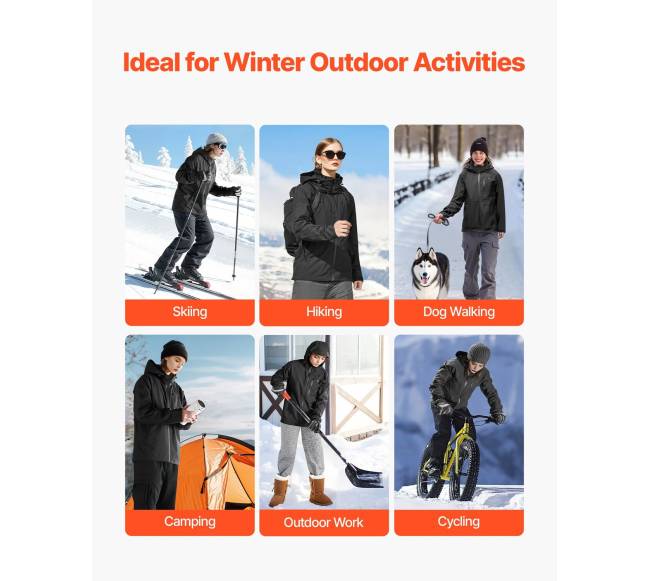 Elektrominė šildoma striukė moterims su baterija5