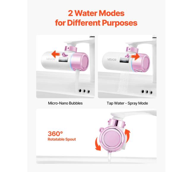 Vandens filtras kriauklei su mikro-nano burbuliukais4