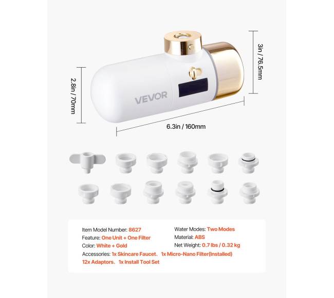 Vandens filtras odai su mikro-nano burbuliukais6