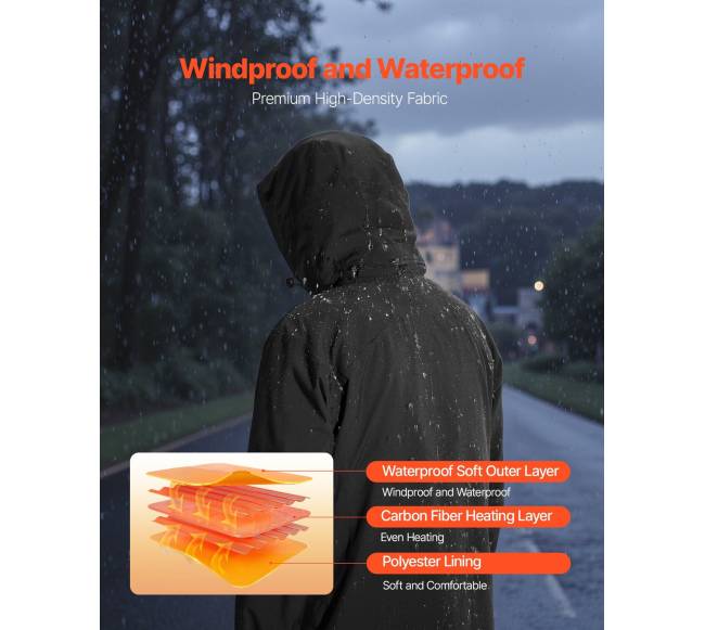 Moteriška šildoma striukė su 7.4V baterija3