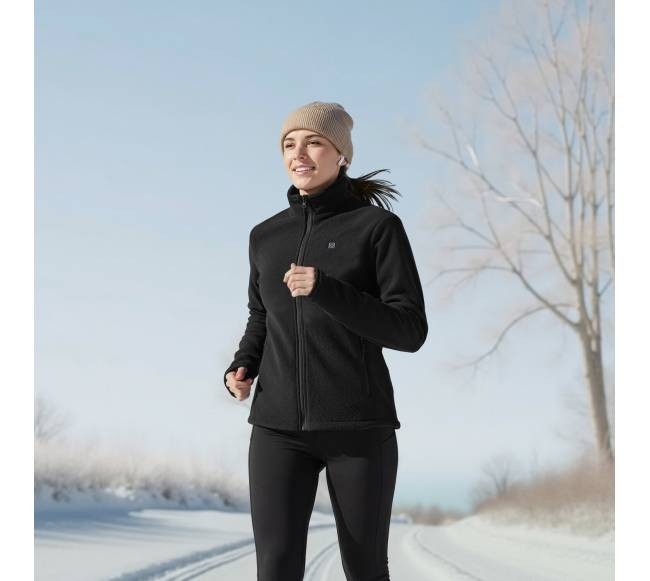 Moteriška elektrinė šildoma fleece striukė7