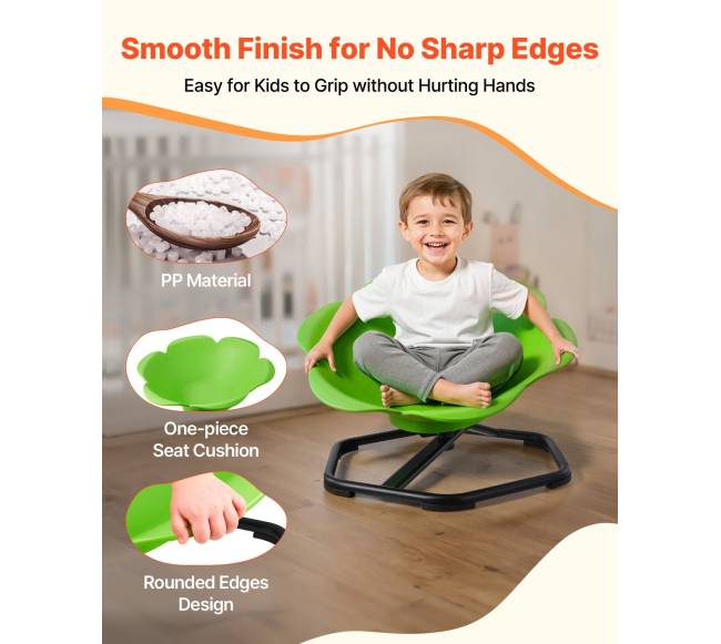 Vaikiška sukama kėdė, žalia4