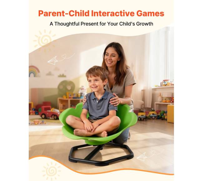 Vaikiška sukama kėdė, žalia5