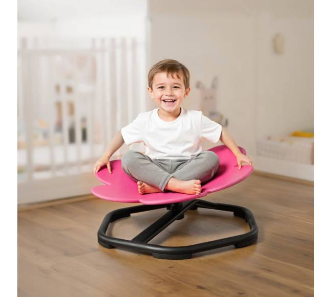 Vaikiška besisukanti kėdė gėlių formos7