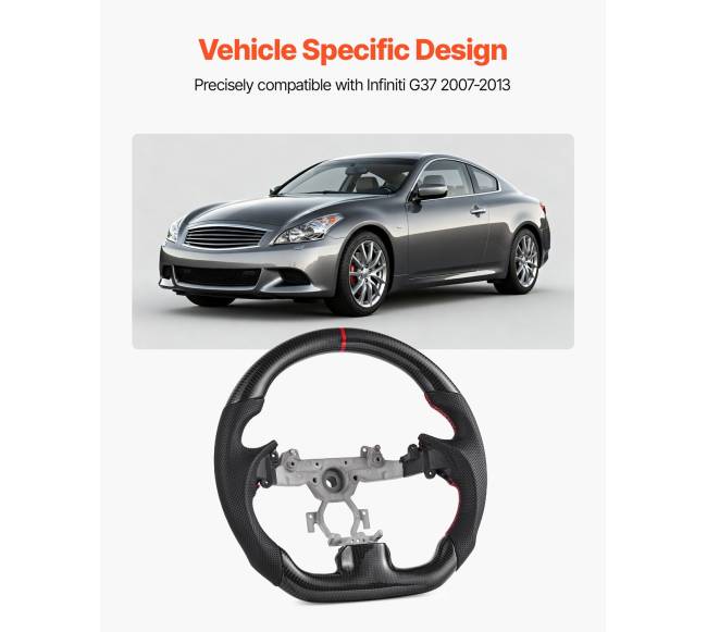 2007-2013 Infiniti G37 vairas, anglies pluoštas2