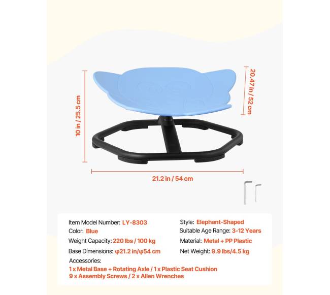 Vaikiška sukamasis kėdė su drambliu6