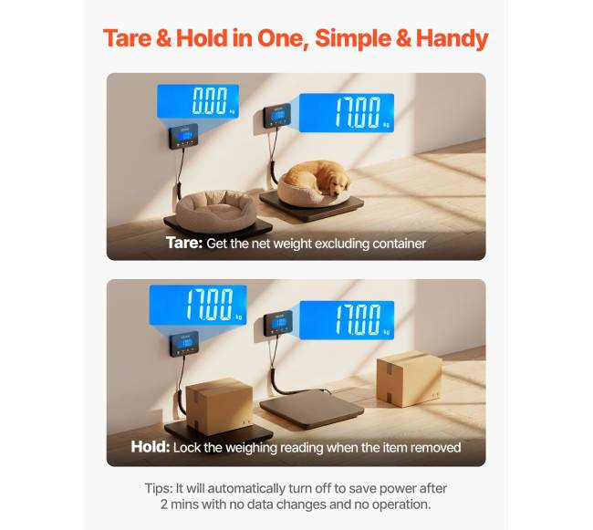 Skaitmeninės pašto svarstyklės su LCD ir „Tare“ funkcija3