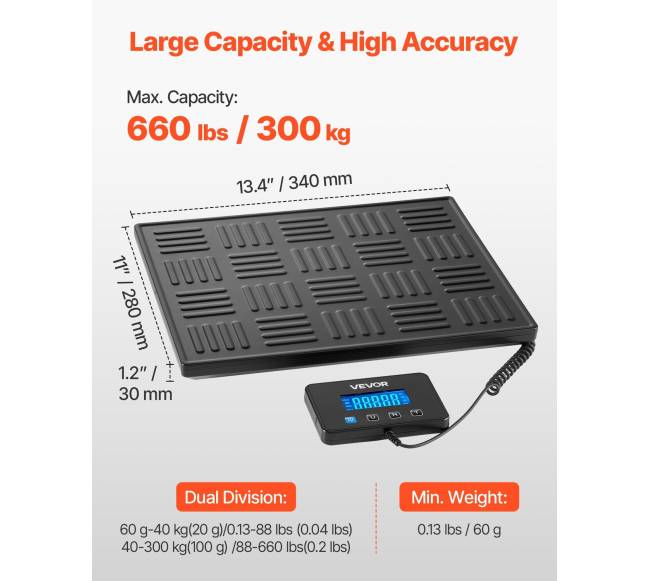 Skaitmeninės pašto svarstyklės su LCD ekranu1