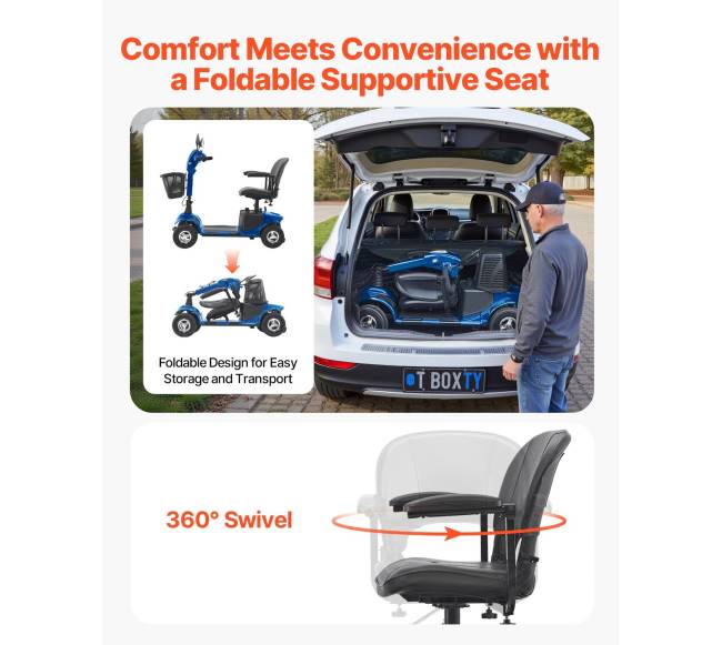 Sulankstomas keturių ratų elektrinis skuteris2