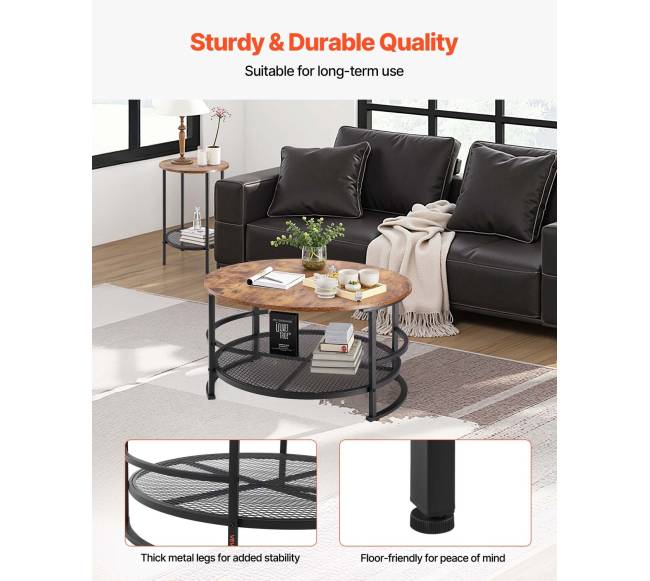 Apvalus kavos staliukų komplektas3