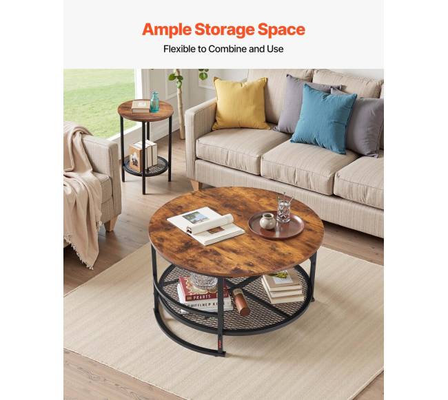 Apvalus kavos staliukų komplektas4