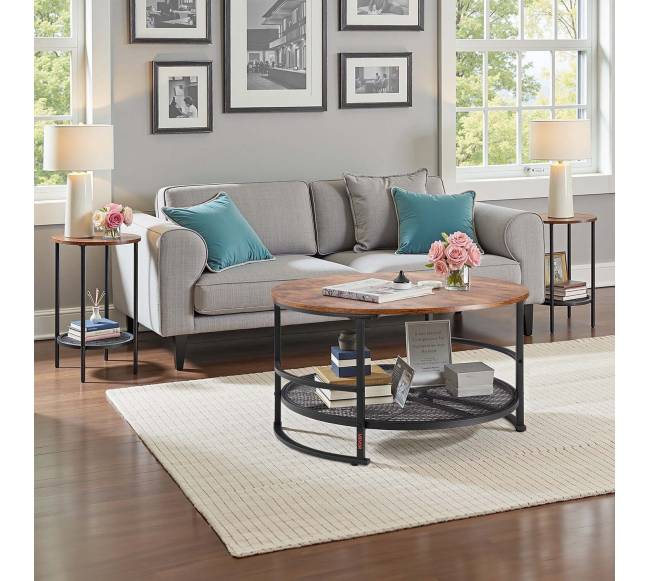 Apvalus kavos staliukų komplektas7