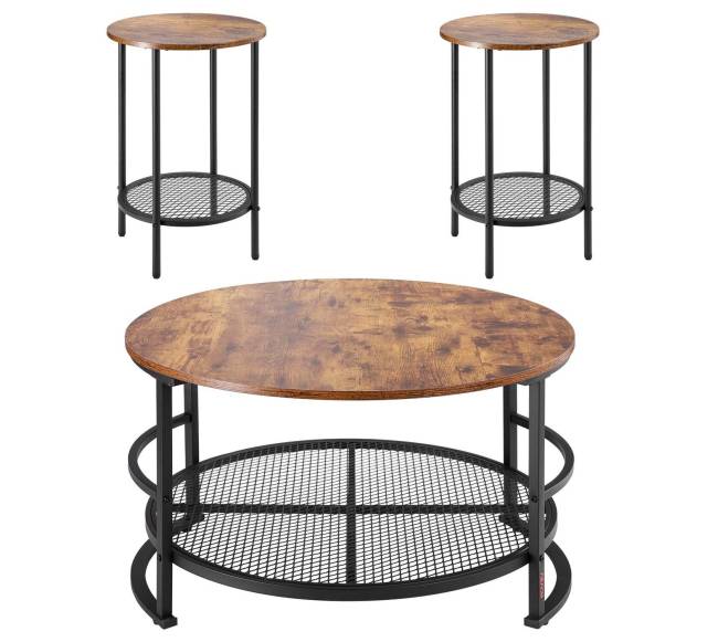 Apvalus kavos staliukų komplektas8