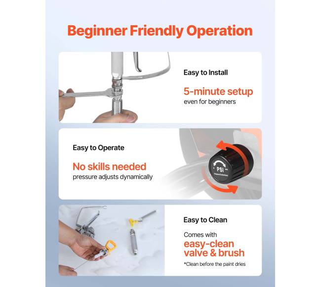 Elektrinis beoris dažų purkštuvas su vežimėliu5