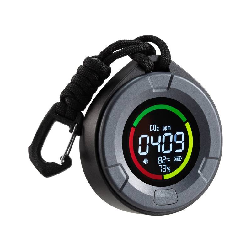 Anglies dioksido jutiklis su temperatūros rodmenimis0