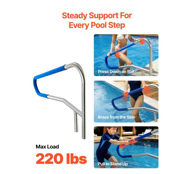 Nerūdijančio plieno laiptinės baseinui1